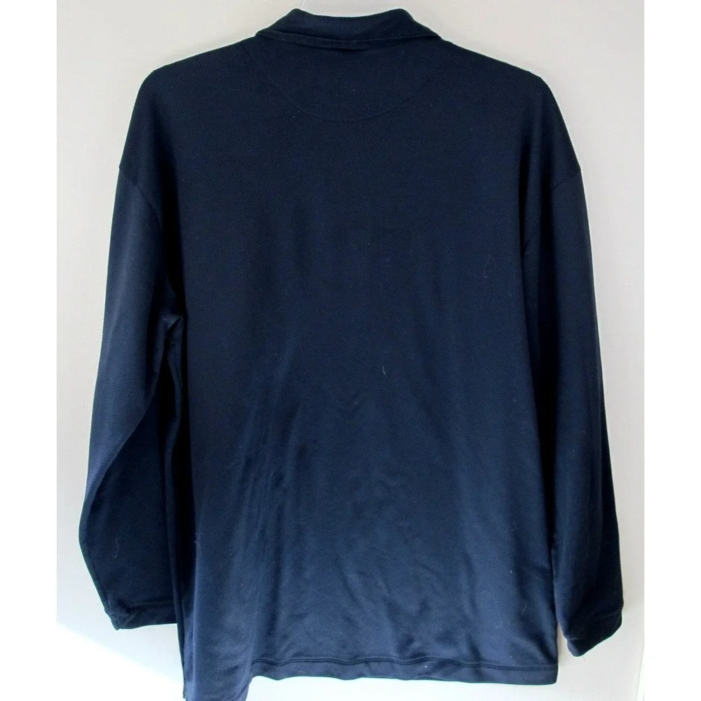 Vintage Nike Sphere Dry Long Sleeve 3-Button Henley Men's‎ XXL Black